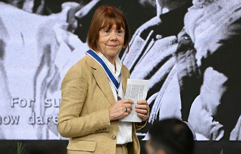 Frenchwoman Gisèle Pelicot at international four freedom award