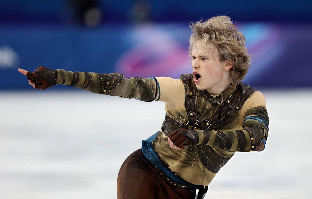Ilia Malinin of Team United States competes in Men's Single Skating - Short Program Team Event on day one of the Milano Cortina 2026 Winter Olympic